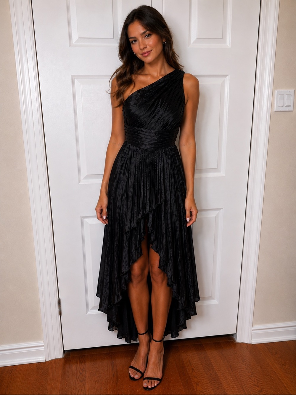 Elegant One-Shoulder Black Evening Dress (I have multiple)